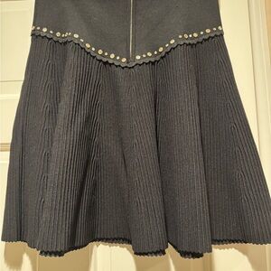 Sandro Black textured Skirt